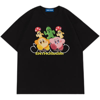 T-shirt surdimensionné Kirby enthousiaste