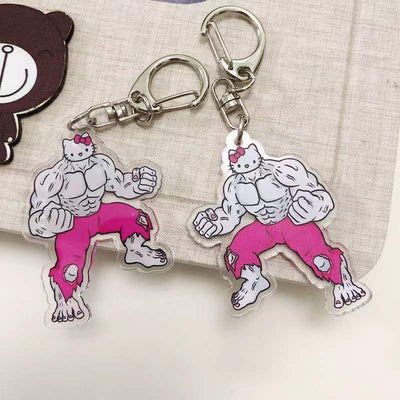 Strong Kitty Keychain