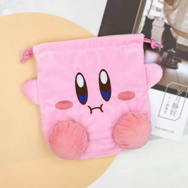 Kirby Inspired Drawstring Bag