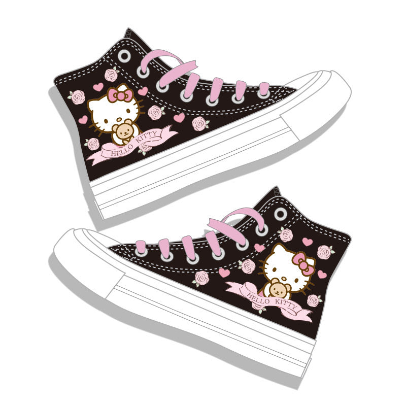 Hello Kitty Inspired High Top Sneakers