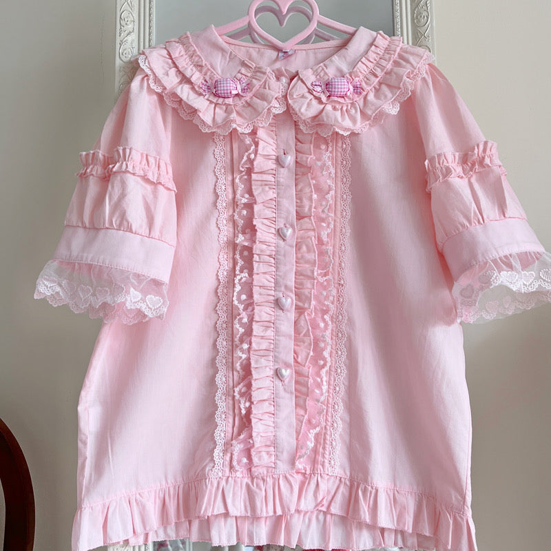 Lolita Style Candy Short Sleeve Blouse