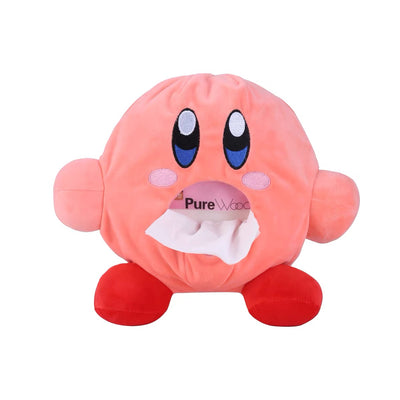Kirby Inspired Plush Tissue Box