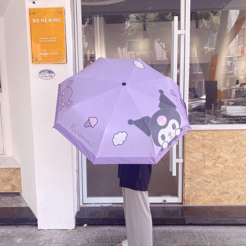 Kuromi Inspired Umbrella UV Protection