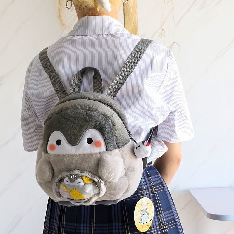 Cute Penguin Mini Plush Backpack