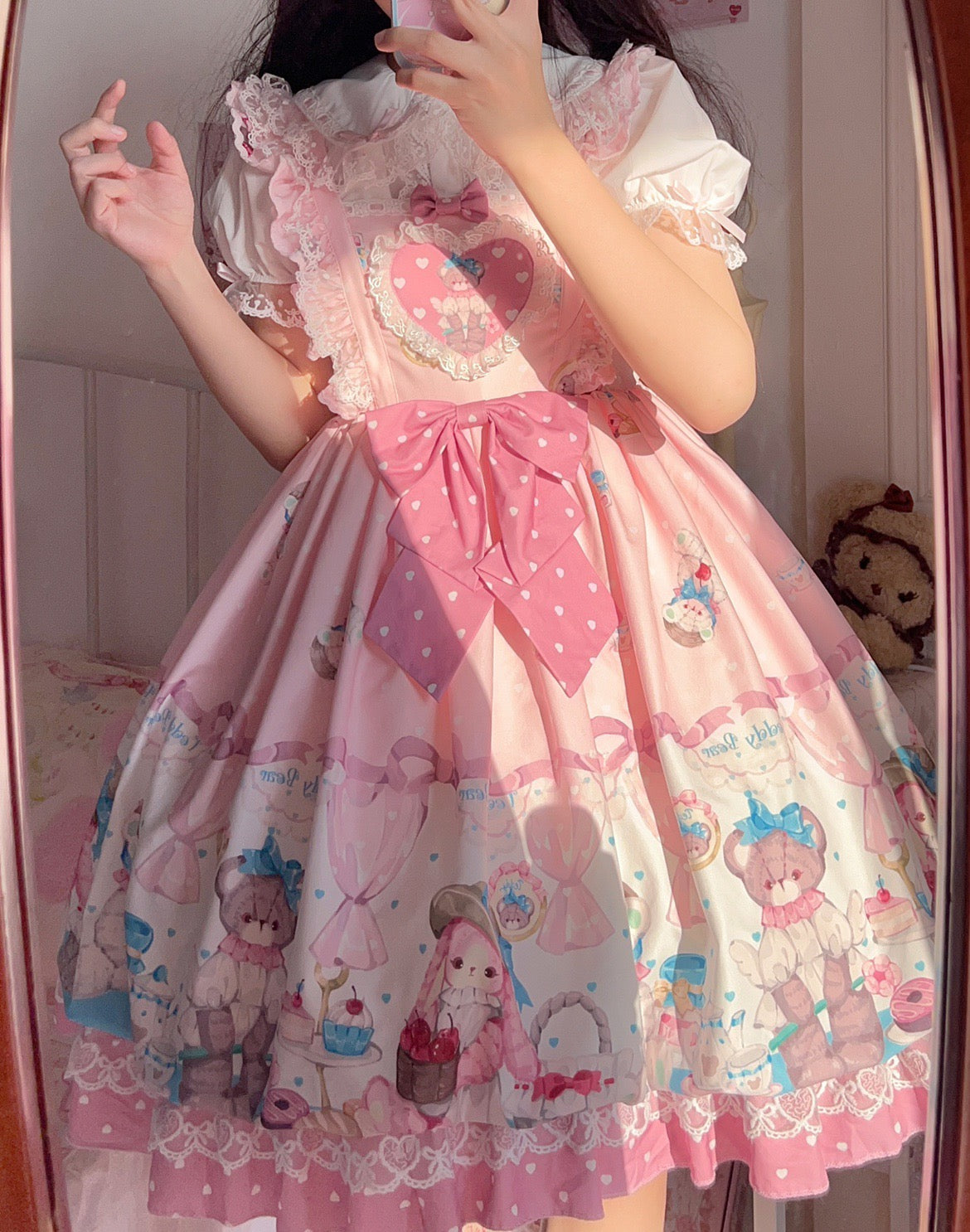 Teddy Bear & Bunny Tea Party Lolita Dress Jsk